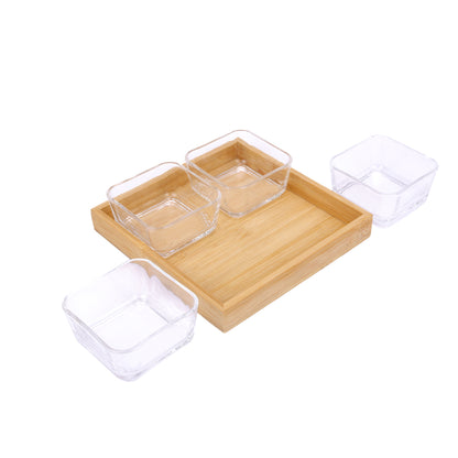 NARRADORA Bahamas Bowl & Tray Set 270 ML - Set of 5 PCS | Perfect for Gifting