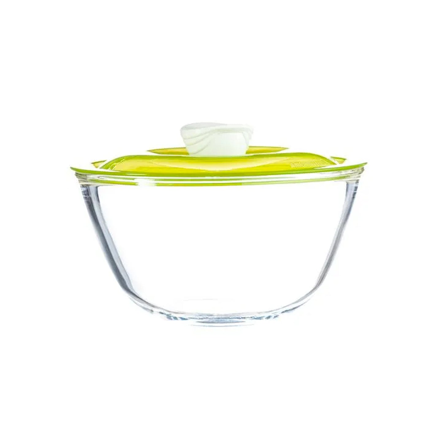 Sanjeev Kapoor Kingston High Borosilicate Mixing Bowl Set of 3 PC 500 ML + 1000 ML + 1500 ML - Green Lid- with Gift Box