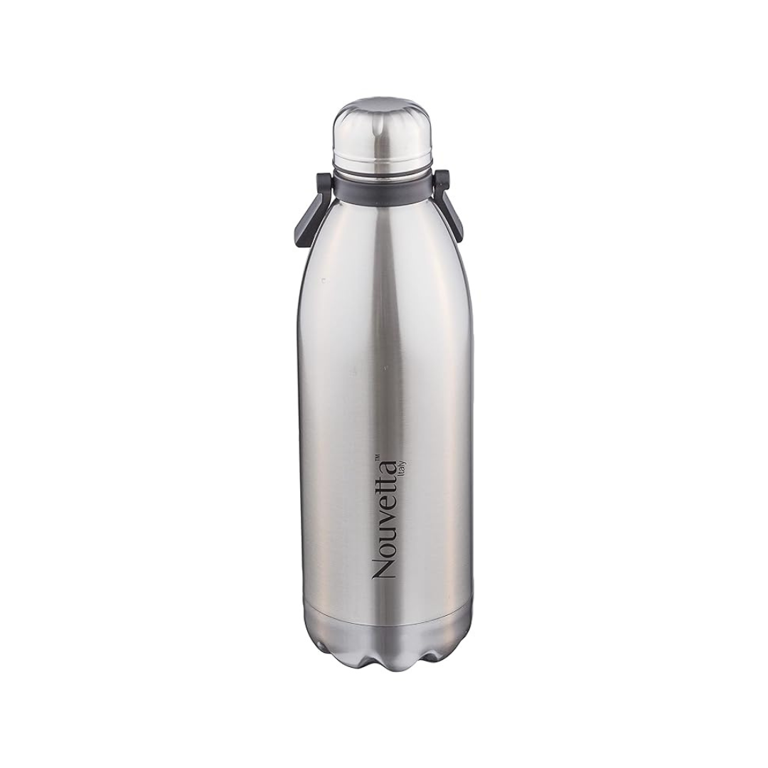 Nouvetta Tango Double Wall Stainless Steel Flask, 1500 ml, Silver