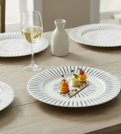 Table & Tale Porcelain Dinner Plates | Heritage Blue