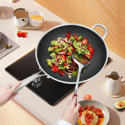 Storehaus Triply Stainless Steel Non Stick Frying Pan with Lid - 20 cm