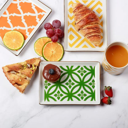 Morocco Small Breakfast Plate - Green