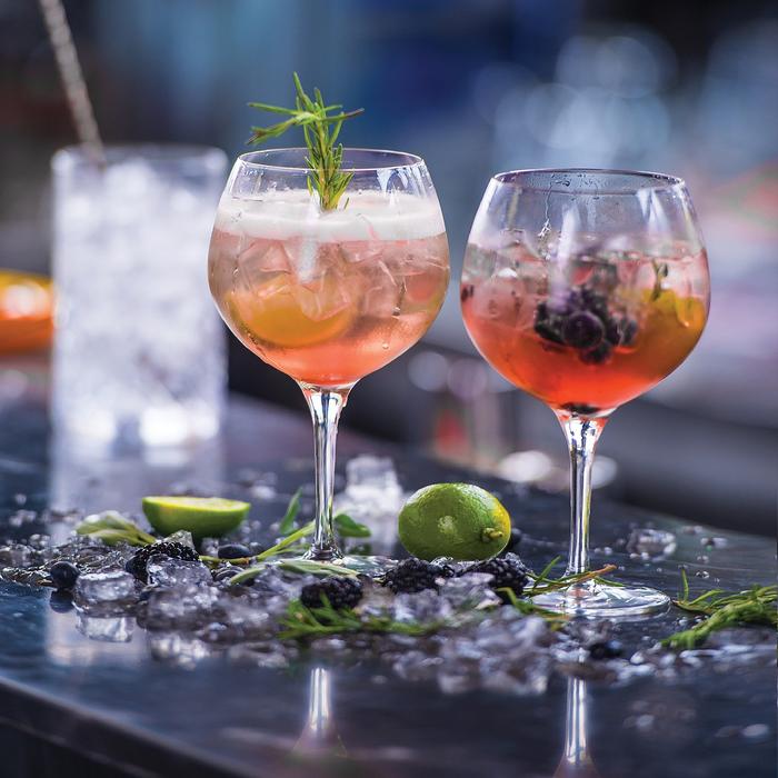 Vintage Gin Tonic Glasses, Set of 2